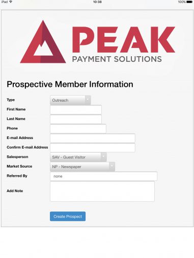 Peak Payment software